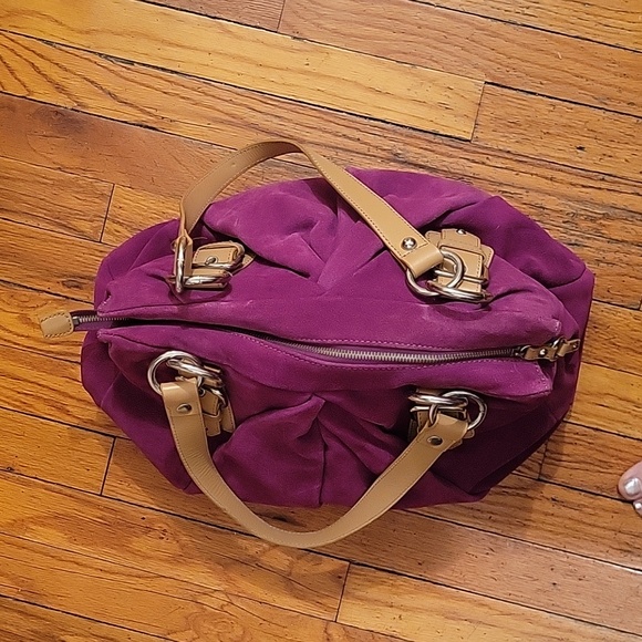 NWT Suede satchel bag by Nine West. - Picture 6 of 13